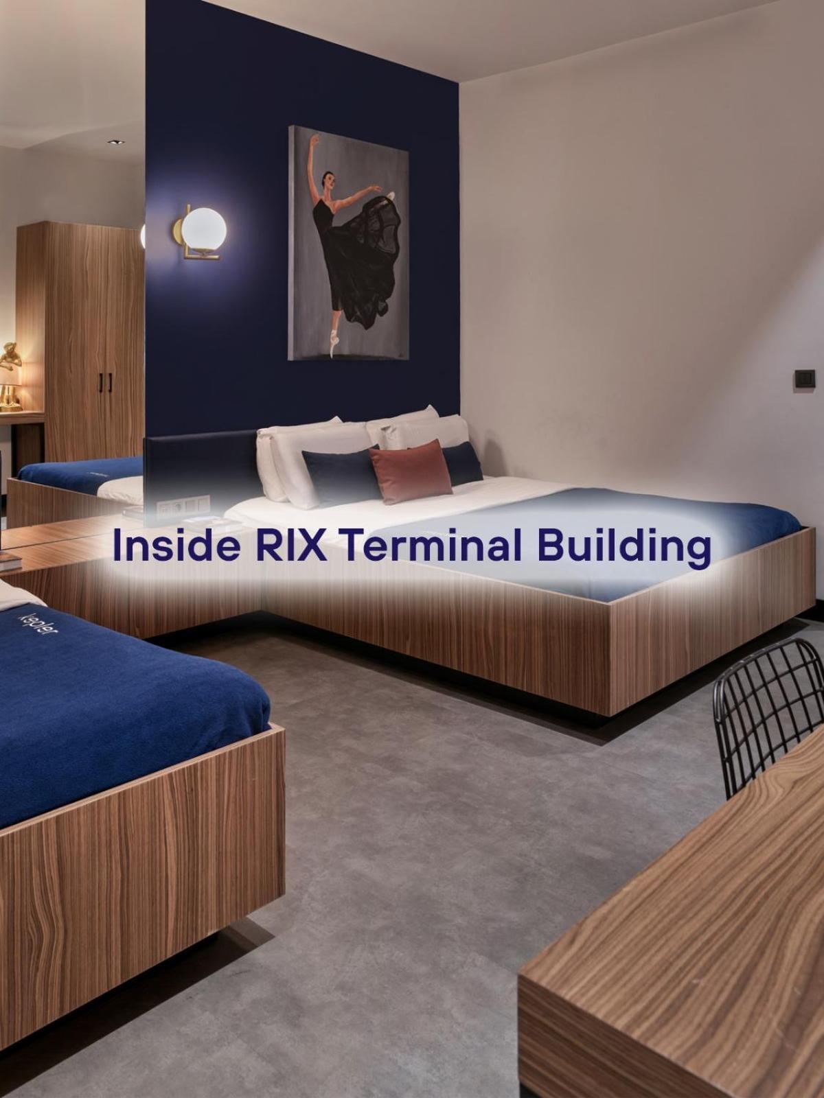 Kepler Club Riga Airport Hotel - Landside Public Area Ieki Exterior foto